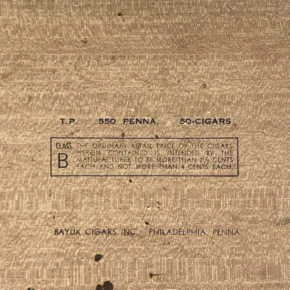 Vintage Factory Smokers No. 172 Cigar Box 1970s - Picture 9 of 10